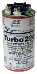 Amrad TURBO200 Run Universal Round Capacitor Up to 67.5 MFD 370/440 VAC