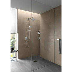 TOTO TBV02404U#CP Square Thermostatic Mixing Valve with Two-Way Diverter Shower Trim