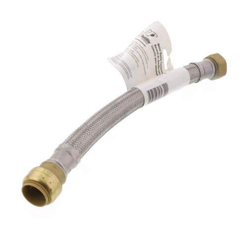 SharkBite U3088FLEX12LF Water Heater Connector 12 Inch with 200 PSI Max Working Pressure