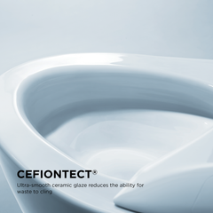 TOTO MS644124CEFG#01 Carolina II One-Piece Elongated 1.28 GPF Universal Height Toilet and SoftClose Seat Cotton