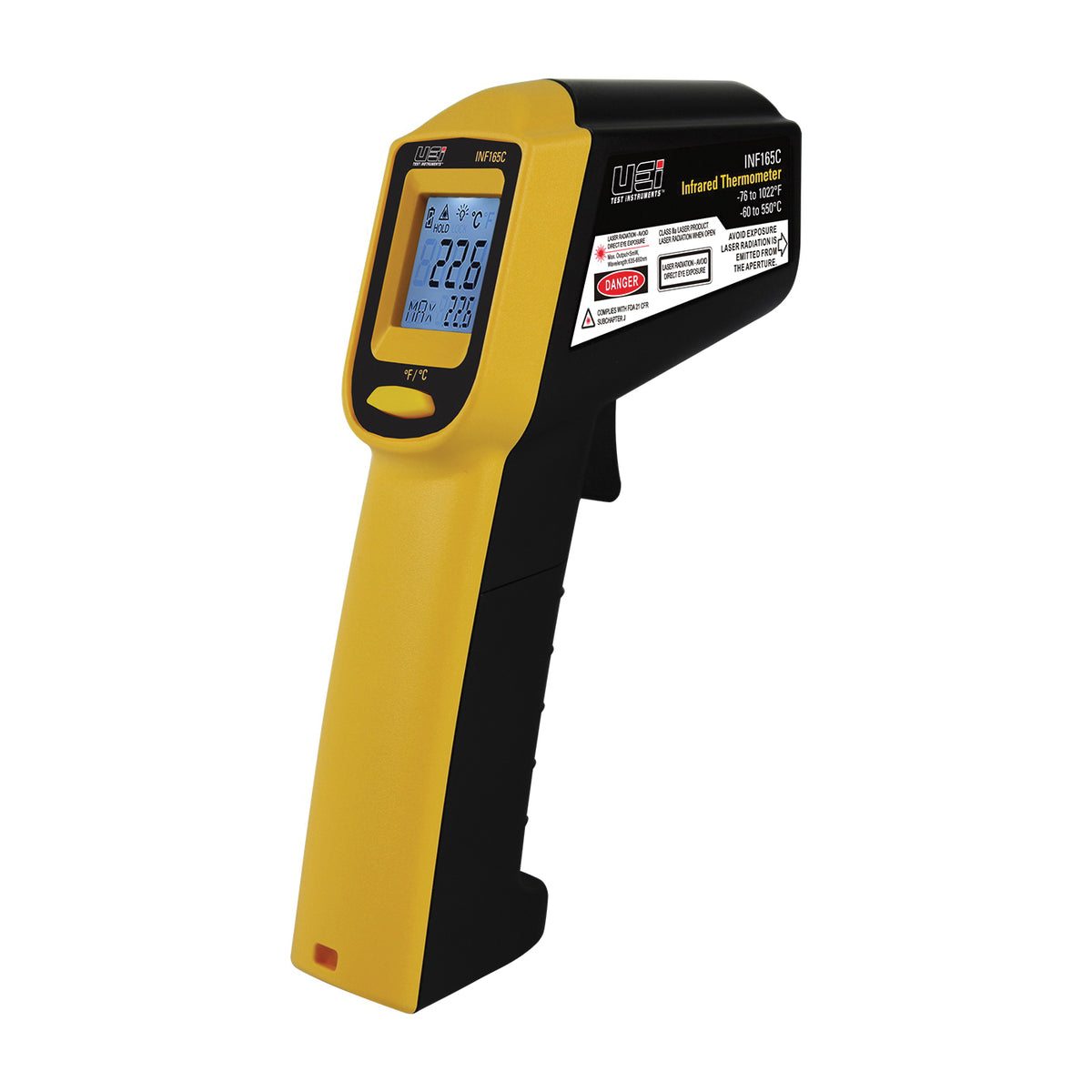 UEI INF165C Infrared Thermometer 12:1 32 to 122 deg F