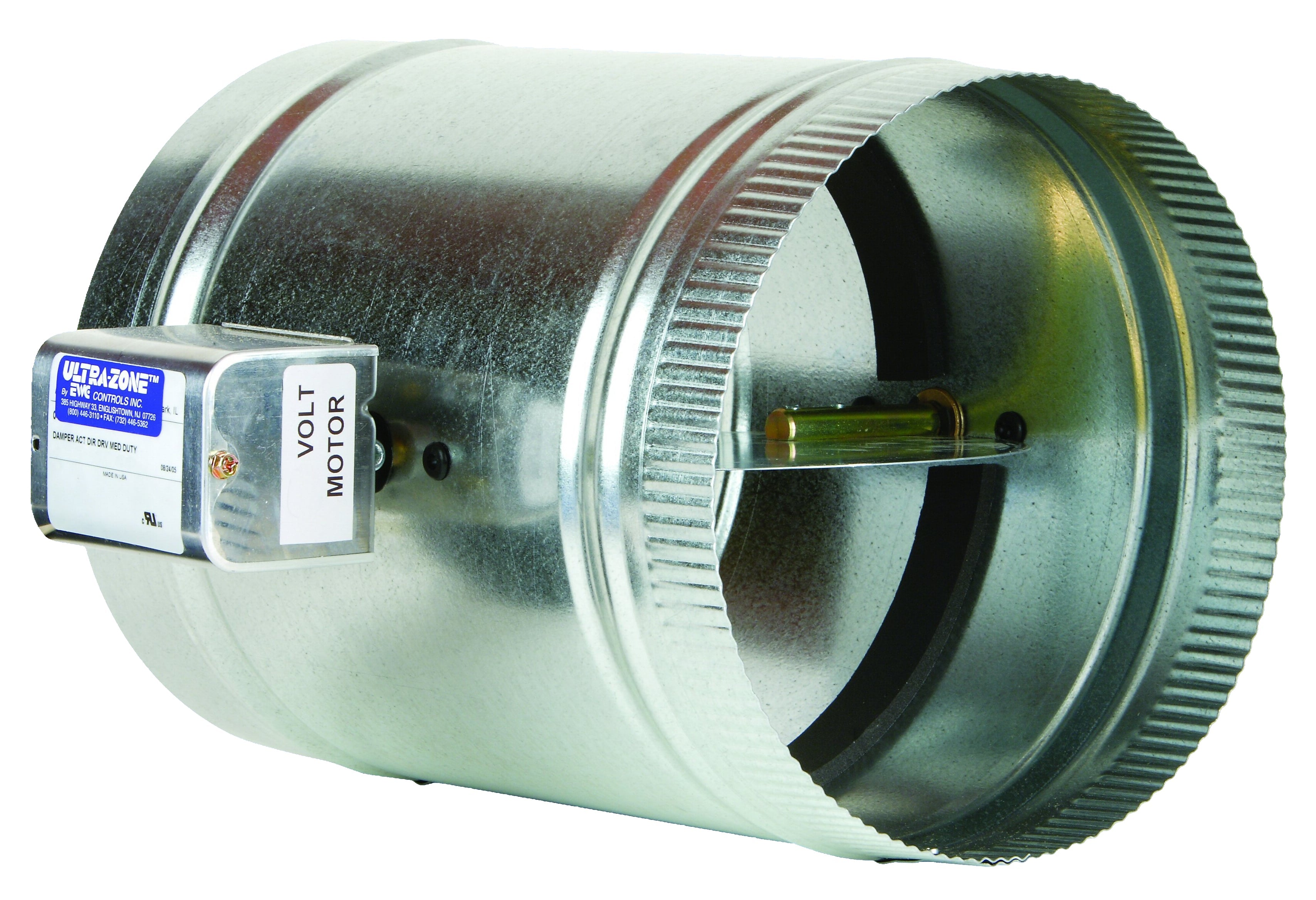 EWC CONTROLS Ewc Controls 10-URD-SRE120-NO Round Spring Return Damper 120V (10 inch)