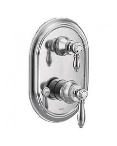 Moen UTS4311 Weymouth Two Handle Pressure Balancing Valve Trim in Chrome