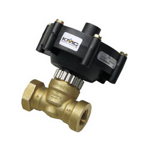 KMC Controls VCZ-4102CMBD 1/2 Inch Two-Way Pneumatic Zone Control Valve 3-8 PSI Actuator 4.0 Cv