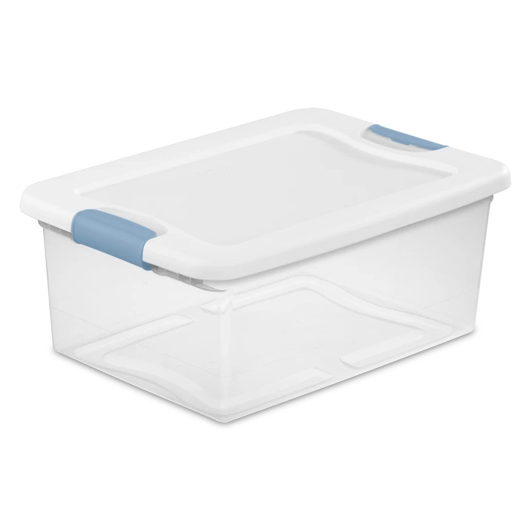 STERILITE Sterilite 14948012 15 Quart Latching Storage Tote (12 Pack)