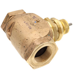 Johnson Controls VG7241PT Series VG7000 Bronze Globe Valve, Two-Way Push-Down-to-Close, Brass Trim, NPT End Connection, 1-1/4 Inch Valve Size, 18.5 Cv