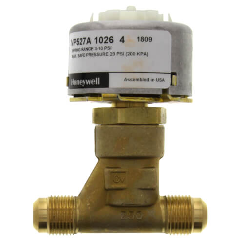 Honeywell VP527A1018 Two-Way Unitary Water Valve 3-8 Inch 0.63CV