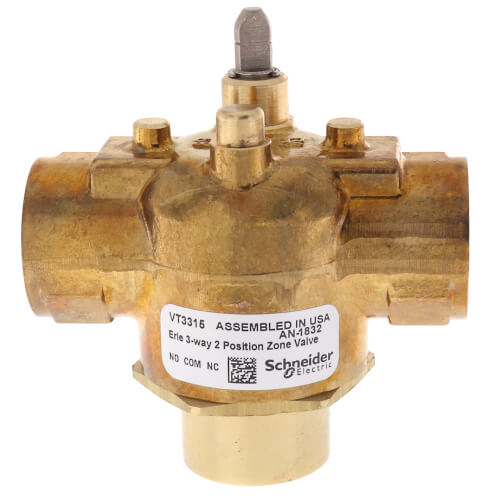 Erie VT3315 Zone Valve 3/4 Inch Sweat 3-Way, 5.0 Cv