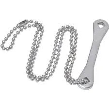 UNIWELD W05 Tank Key With Security Chain, For Use With Model B and MC Tank