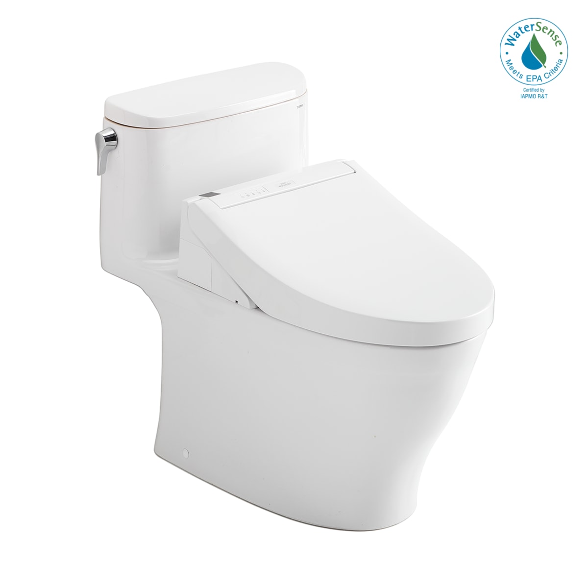 Toto MW6423084CUFG#01 WASHLET+ Nexus 1G One-Piece Elongated 1.0 GPF Toilet and WASHLET C5 Bidet Seat, Cotton White