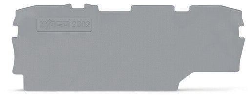 WAGO 2002-1991 End and Intermediate Plate - Gray Color (1mm Width)