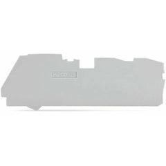 WAGO 2116-1391 End and Intermediate Plate - Gray Color - 1mm Width - Compatible with 3-Conductor Term Block