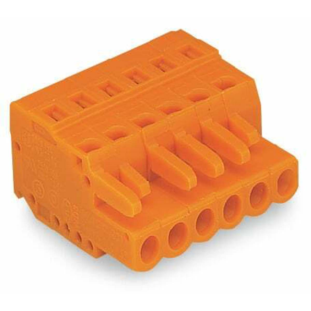 WAGO 231-307/026-000 1-Conductor Female Connector Cage Clamp 2.5 mm Pin Spacing 5.08 mm 7-Pole 2.50 mm