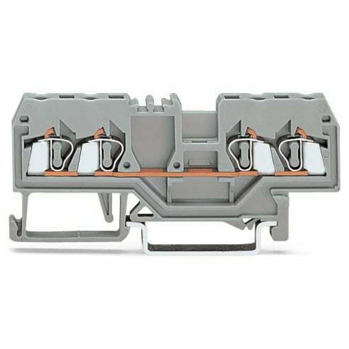 WAGO 280-833 Feed-through/thru Terminal Block with 1-deck/level + Center Marking Slot