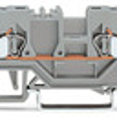 WAGO 280-833 Feed-through/thru Terminal Block with 1-deck/level + Center Marking Slot