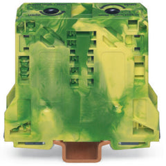 WAGO 285-157 2 Cond Ground Terminal Block 35MM2 Green/Yellow 8-2 AWG