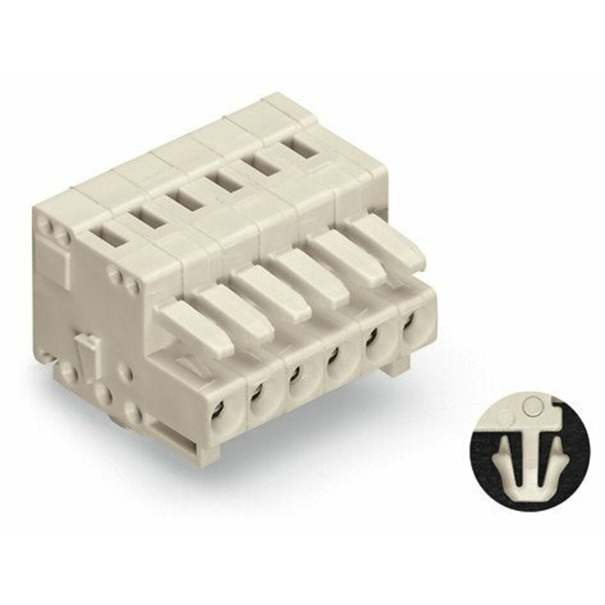 WAGO 734-106/008-000 1-conductor female connector CAGE CLAMP 1.5 mm Pin spacing 3.5 mm 6-pole