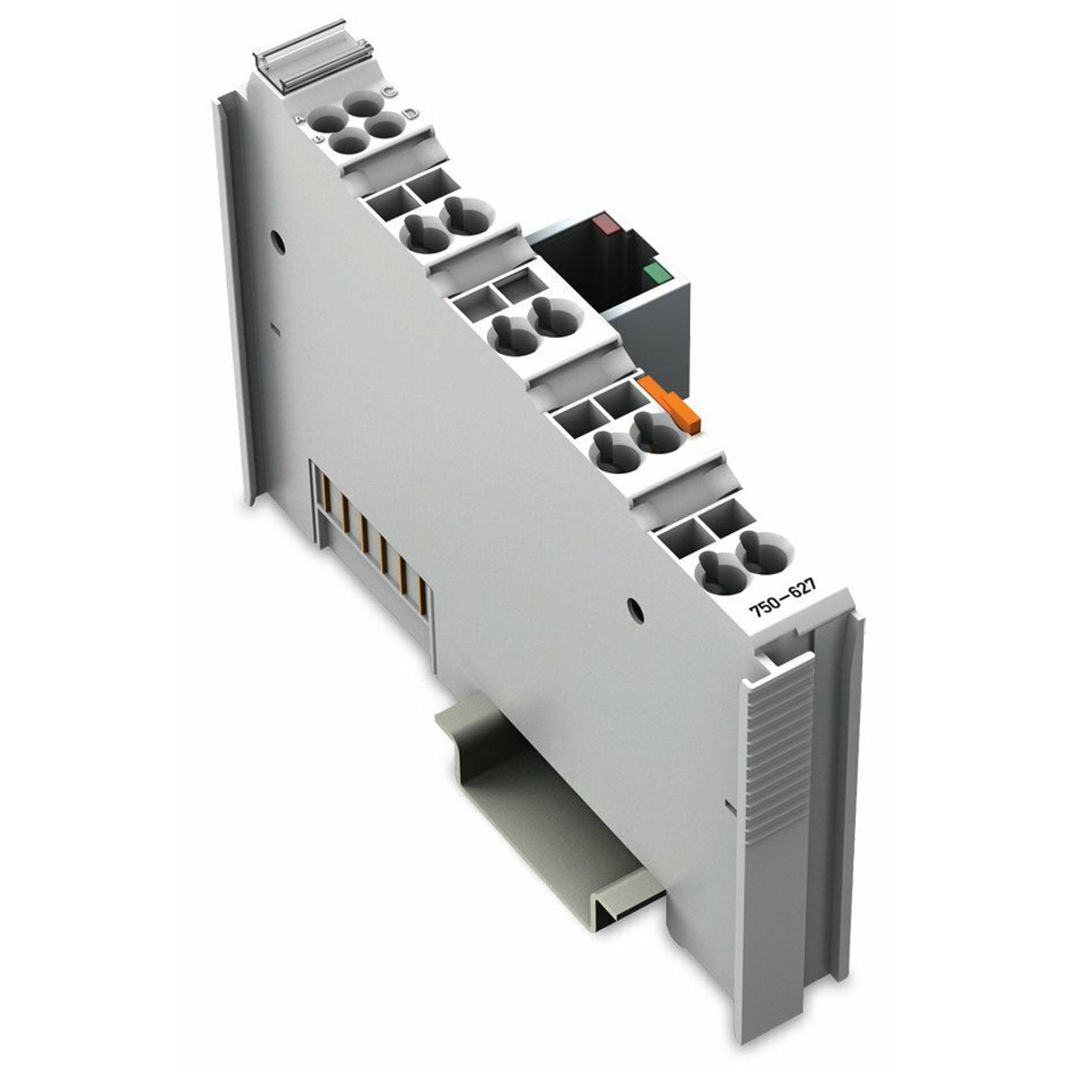 WAGO 750-627 End Module for Bus Extension - 10 x Coupler Modules Connection Capability - Light Gray