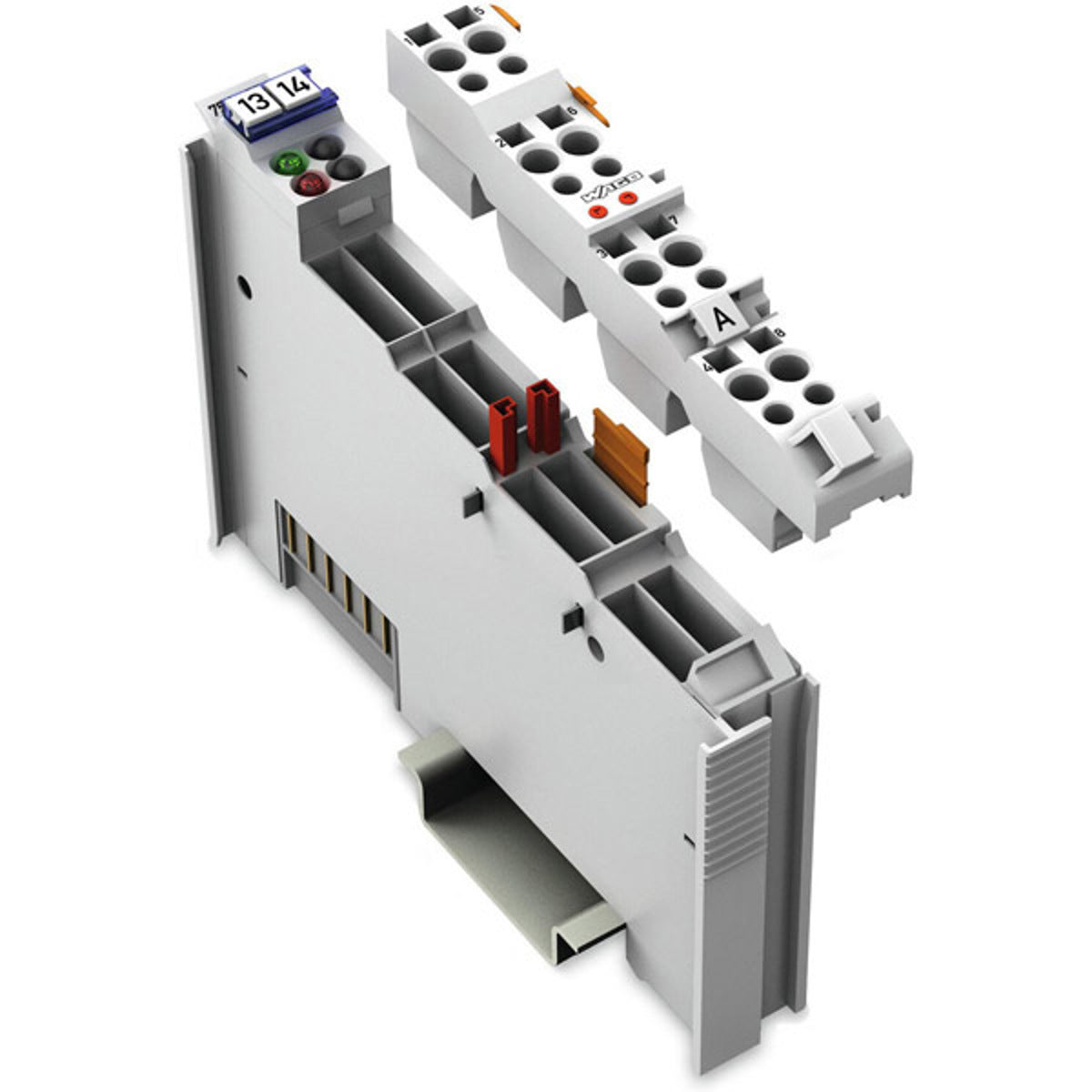 WAGO 753-555 Pluggable Analog Output Slice Module - 4AO; 4-20mA - 4I/O