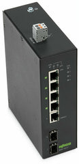 WAGO 852-1417 7-ports Industrial Eco Gigabit Ethernet network switch - 24-57Vdc