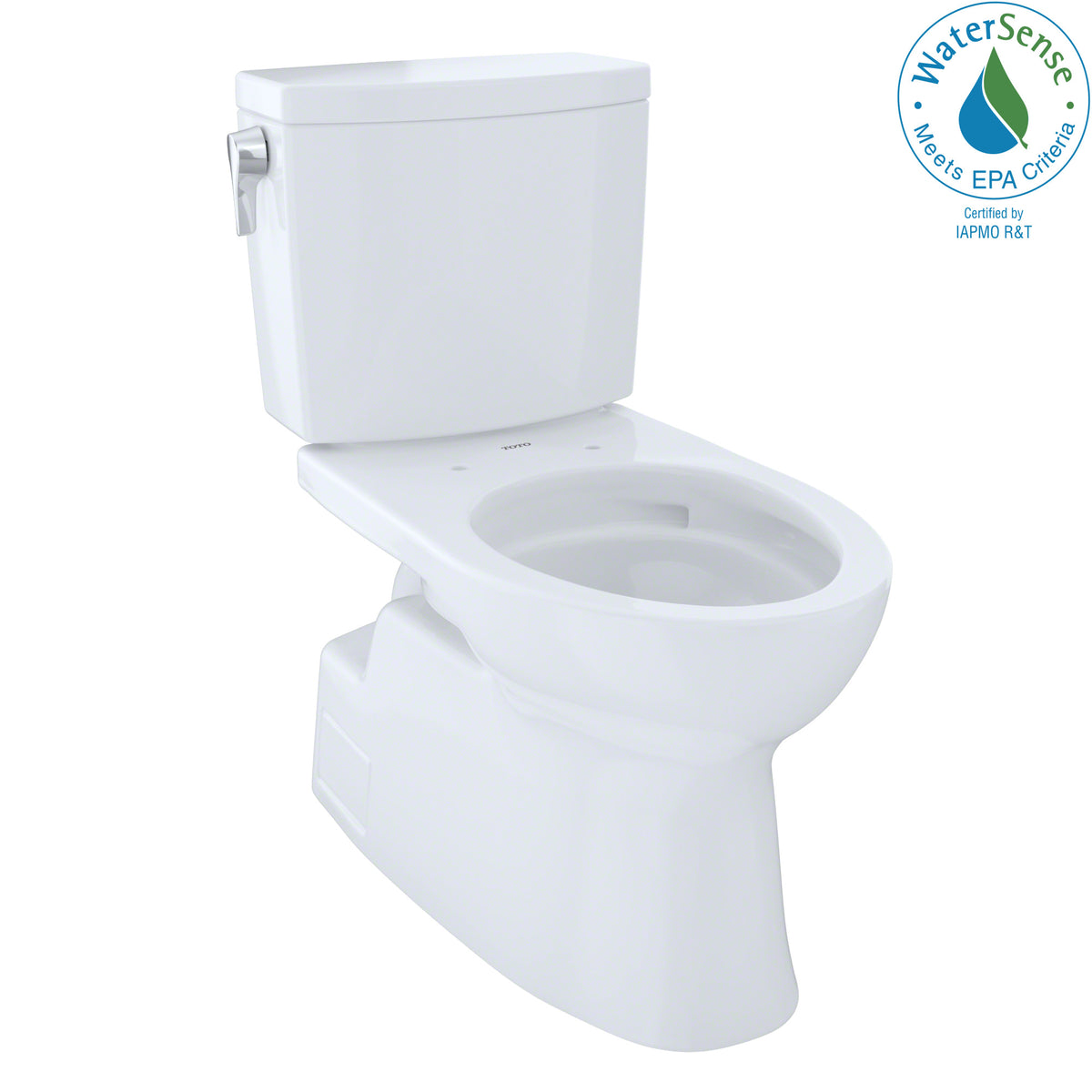 TOTO CST474CUFG#01 Vespin II 1G Two-Piece Elongated 1.0 GPF Universal Height Skirted Design Toilet with CEFIONTECT, Cotton White