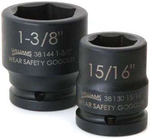 Williams 38162  Standard Impact Socket,3/4" Drive,Standard,6,1-15/16",L 2-11/16"