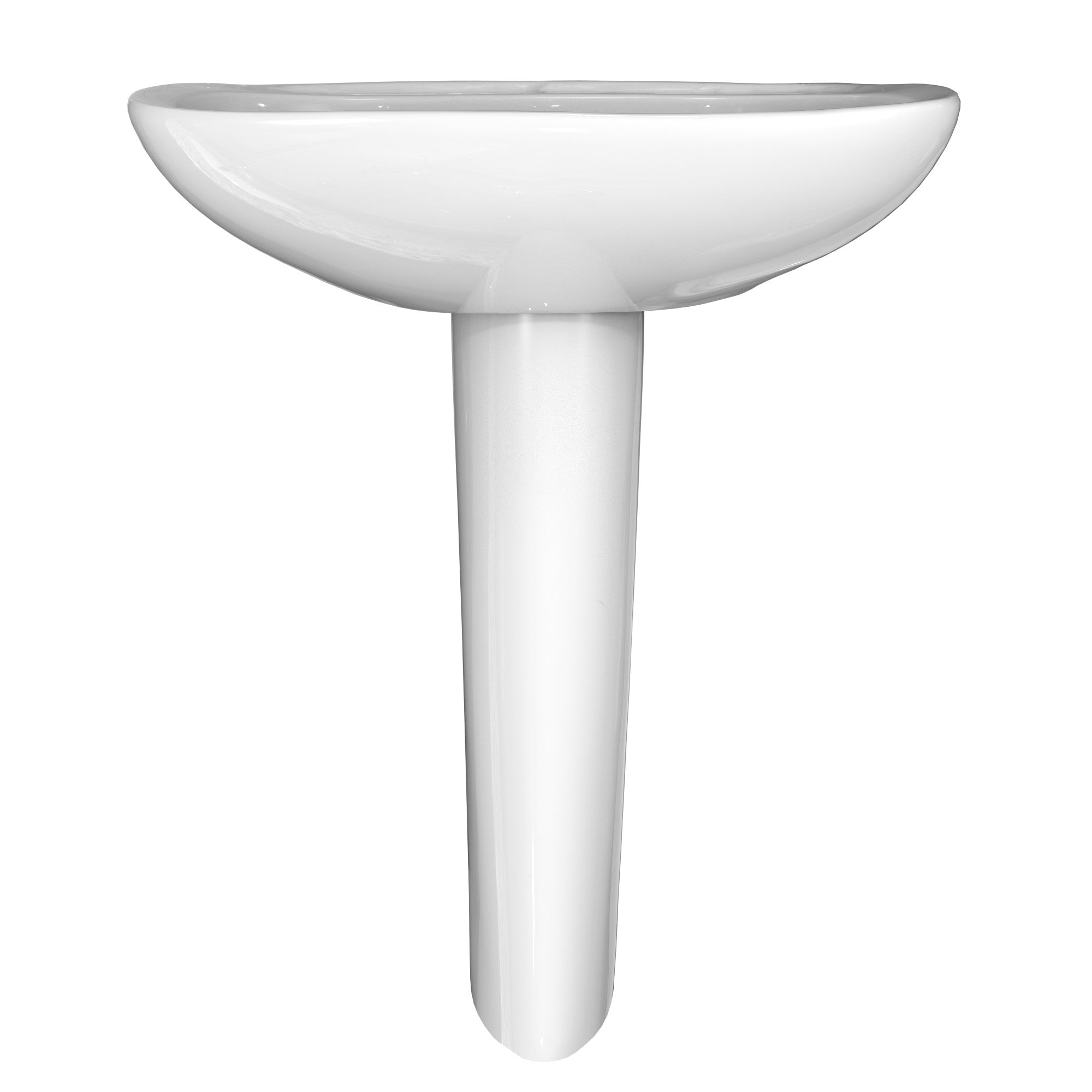 Toto LPT242.4G#01 Prominence Oval Basin Pedestal Bathroom Sink with CEFIONTECT for 4 Inch Center Faucets Cotton White