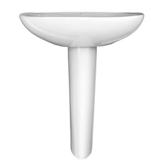 Toto LPT242.4G#01 Prominence Oval Basin Pedestal Bathroom Sink with CEFIONTECT for 4 Inch Center Faucets Cotton White