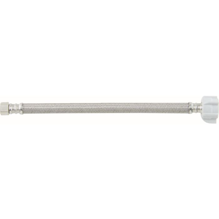 BrassCraft B2-12DLF Speedi Plumb PLUS Toilet Water Connector 12 Inch 7/16 Inch Compression Inlet x 7/8 Inch Ballcock Nut