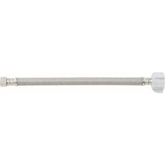 BrassCraft B2-12DLF Speedi Plumb PLUS Toilet Water Connector 12 Inch 7/16 Inch Compression Inlet x 7/8 Inch Ballcock Nut