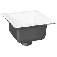 Zurn FD2375-NH4 Floor Sink 4 Inch No Hub Body with Dome Strainer