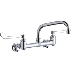 Elkay LK940AT08T6S Foodservice Utility Faucet with 8 Arc Tube Spout 2 Handles 2-Hole