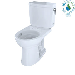 Toto CST453CUFRG#01 TOTO Drake II 1G Two-Piece Round 1.0 GPF Universal Height Toilet with CEFIONTECT and Right-Hand Trip Lever