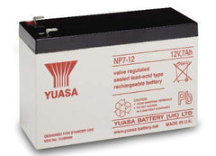 Yuasa NP7-12 12V, 7Ah Rechargeable SLA Battery, A/D Terminals