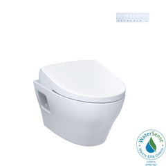 Toto CWT4284736CMFGA#MS TOTO WASHLET+ EP Wall-Hung Elongated Toilet with S7A Contemporary Bidet Seat and DuoFit In-Wall 0.9 and 1.28 GPF Auto Dual-Flush Tank System