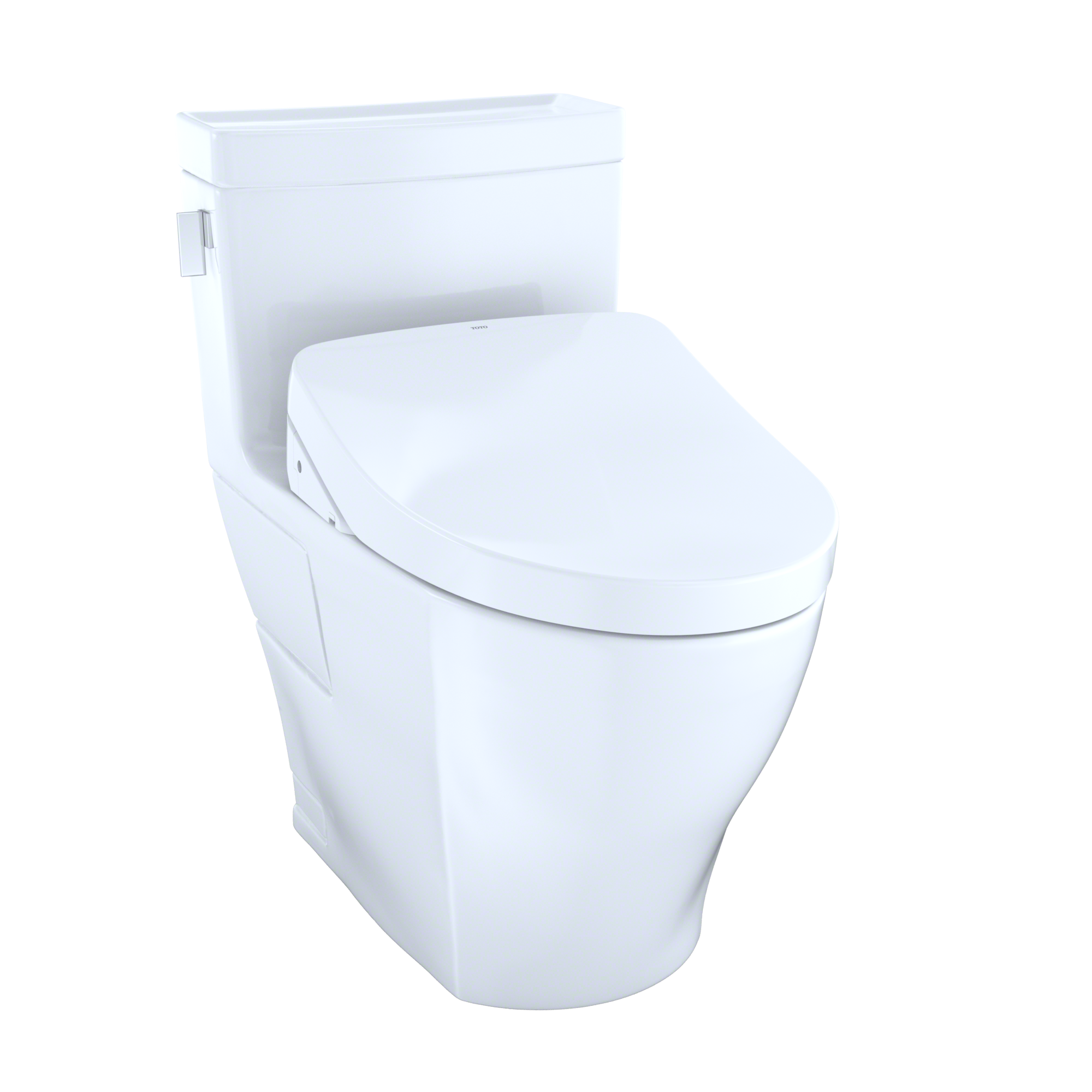 Toto MW6243056CEFGA#01 Washlet+ Legato One-Piece Elongated 1.28 Gpf Toilet With Auto Flush S550E Bidet Seat