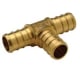 Zurn QQT433GX XL Brass Tee - 3/4 Barb x 1/2 Barb x 1/2 Barb