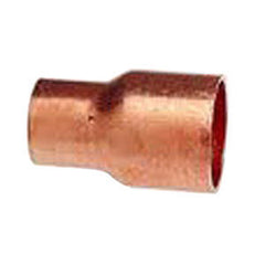 Mueller Industries W 01368 NDL Solder Joint Tube Reducer, 2-5/8 x 1-5/8 Inch, Fitting x Copper, 700 psi, Wrot Copper, Seamless, 258X158RB