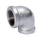 Soval 110-020005 - 2" x 1/2" Galvanized 90 Reducing Elbow