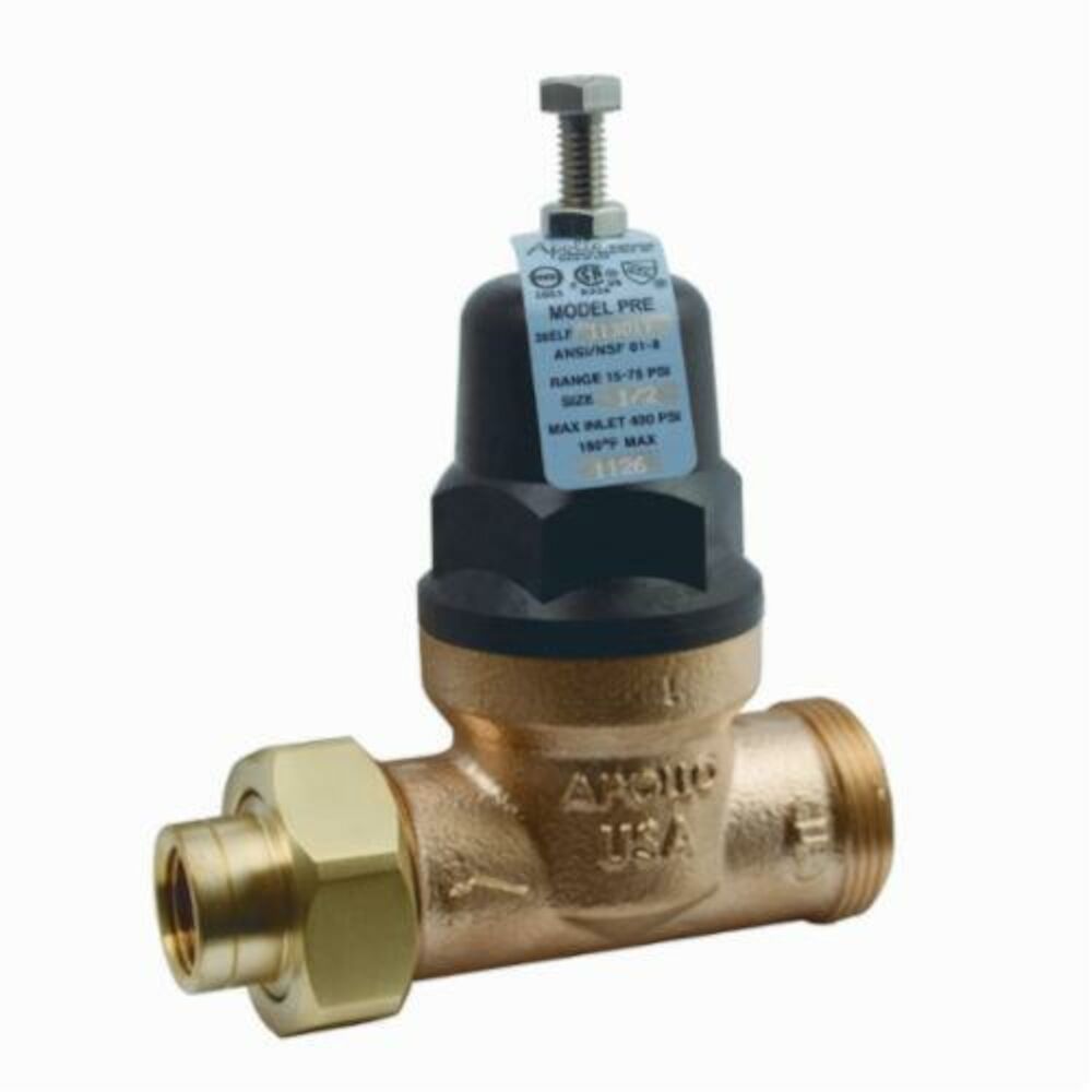 Aalberts Integrated Piping Systems 36ELF-115-01T LF 1 BRONZE PRES. REDUCING VALVE FEM UNION X FNPT 15-75PSI, 400PSI MAX