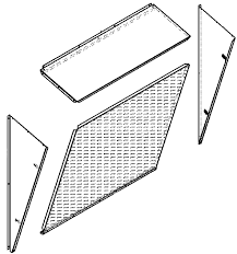 Allied Commercial C1GARD52C21 Mesh Hail/Coil Guard 100 Lbs
