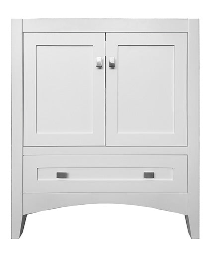 Oakcetera Inc. LNV3021-D-1 30x21x33.5 White Vanity with Furniture Style Leg