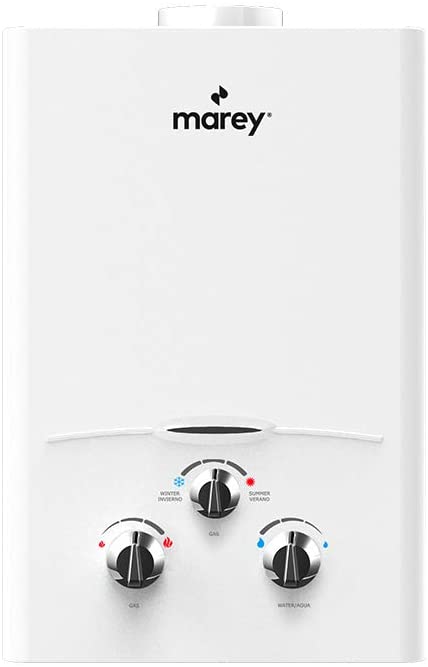 Marey GA5FNG 1.32 GPM, 34,120 BTU's Natural Gas Flow Activated Gas Tankless Water Heater