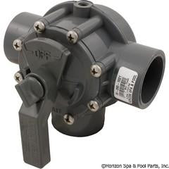 Jandy 3344 Diverter Valve,Zod, 1-12s2spg Non-Pos, 3 Port, Gry