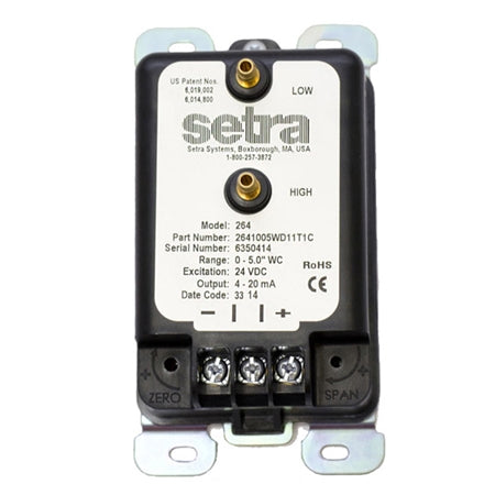 Setra Systems 26410R1WD2DT1C Very Low Differential Pressure