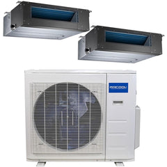 MRCOOL 18,000 BTU 2 Zone Olympus Concealed Duct Mini-Split Heat Pump System - 22.5 SEER (9K+12K)