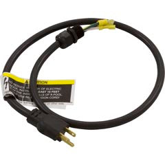 Pentair 79137800 Power Cord, NEMA 15A, 3 foot, 3 Wire, with Strain Relief