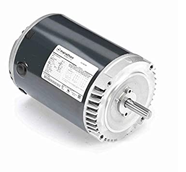 Marathon Motors MK224 K224 56C Frame General Purpose Motor, 3 Phase, C-Face Footless, Open Drip Proof, 6.0-6.0/3.0 amp, 2 hp, 3600 RPM, 208-230/460V, Suitable for Use on VFD