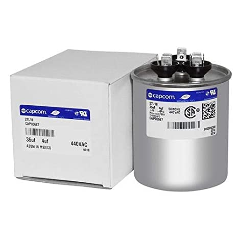 TRANE CPT00667 - Capacitor| Dual| 35/4 Mfd| 440V| Round| W/O Resist