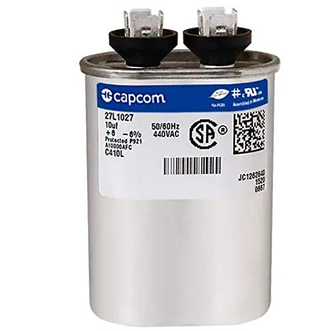 Trane CPT00088 - 440V 10 Mfd Oval Run Capacitor